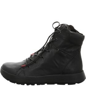 Think COMODA Woman Lace-up boot - Material: Leather in Black