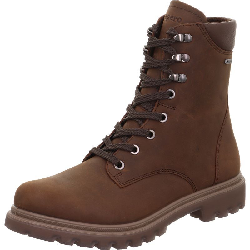 legero MONTA Damen Schnürboots - Material: Leder in Braun