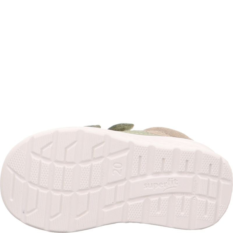 Superfit BREEZE Jungen Sneaker low - Material: Leder in Grün