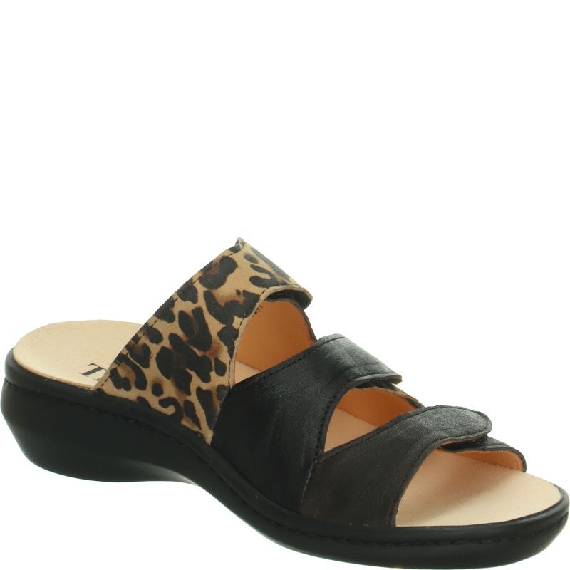 Think! CAMILLA Damen Pantolette - Material: Leder in Mehrfarbig