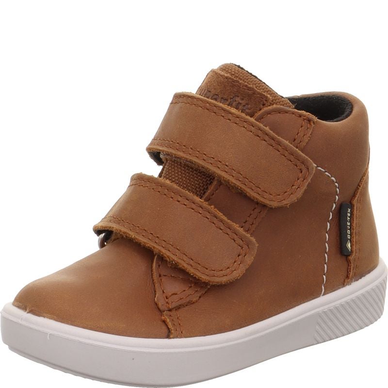 Superfit SUPIES Jungen Sneaker high - Material: Leder/Textil in Braun