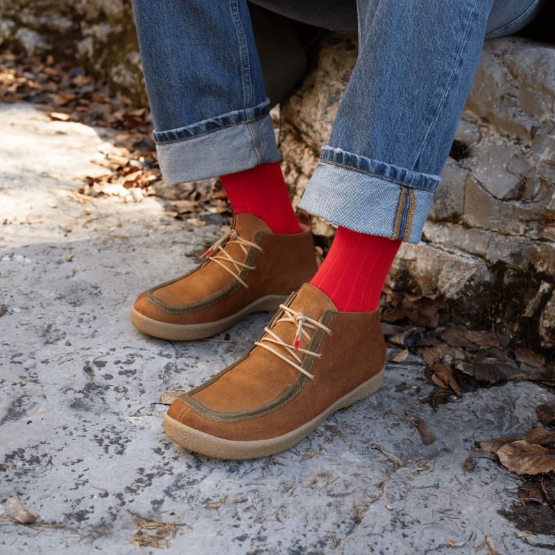 Think GEOAG Men Ankle boot - Material: Leather in Brown