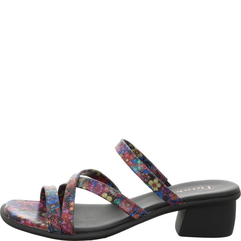 Think! VIVI Damen Pantolette - Material: Leder in Schwarz