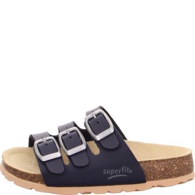 Superfit FUSSBETTPANTOFFEL Unisex, Jungen Pantoffel - Material: Sonstiges Material in Blau