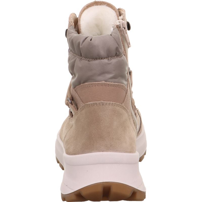 legero T4 RUN Damen Schnürboots - Material: Leder/Textil in Beige