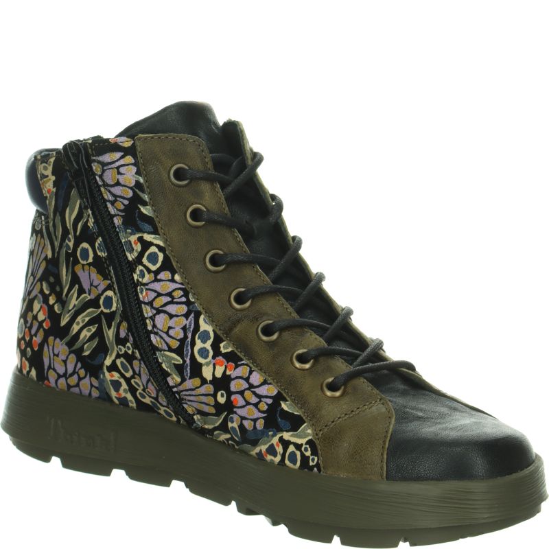 Think! COMODA Damen Ankle Boots - Material: Leder in Schwarz