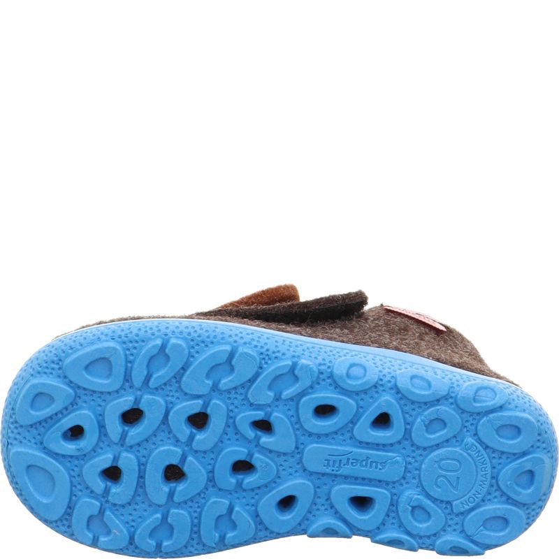 Superfit HAPPY OCTI Unisex | Boys Slipper - Material: Textile in Brown