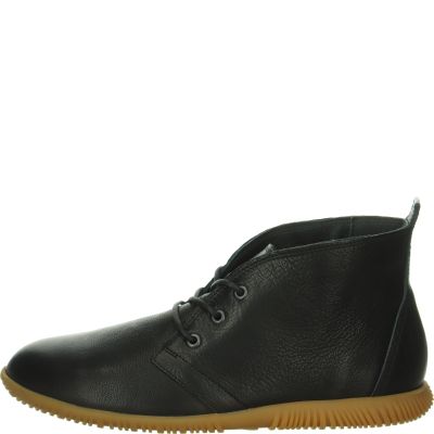 Think! HAUKI Herren Ankle Boots - Material: Leder in Schwarz