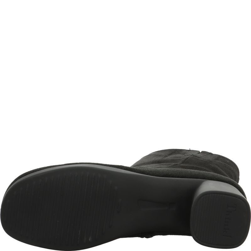 Think NANI Woman Ankle boot - Material: Leather in Black