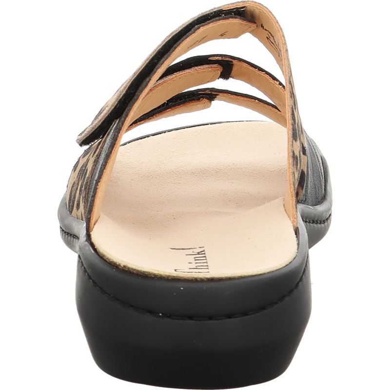 Think! CAMILLA Damen Pantolette - Material: Leder in Mehrfarbig
