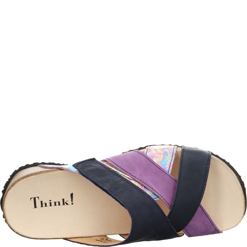 Think MIZZI DAMEN Woman  - Material: Leather in Blue
