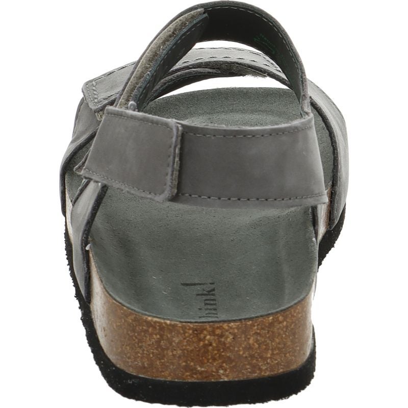 Think WOLFI Men Sandal - Material: Leather in Grey