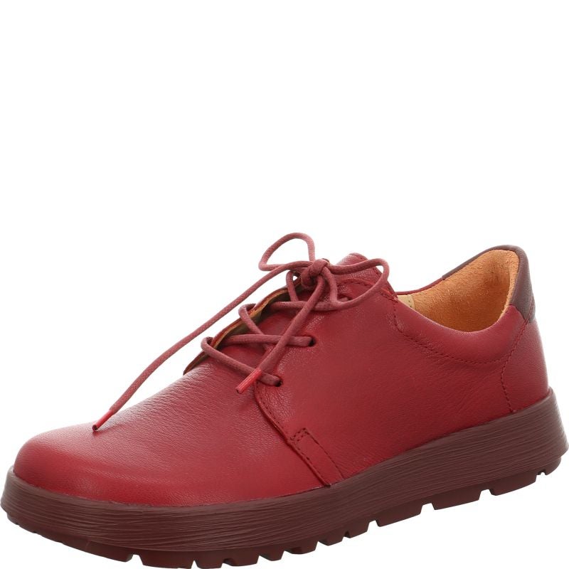 Think COMODA Woman Lace up shoe - Material: Leather in Red