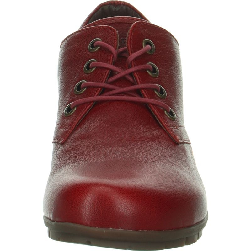 Think MENSCHA Lace up shoe - Material: Leather in Red