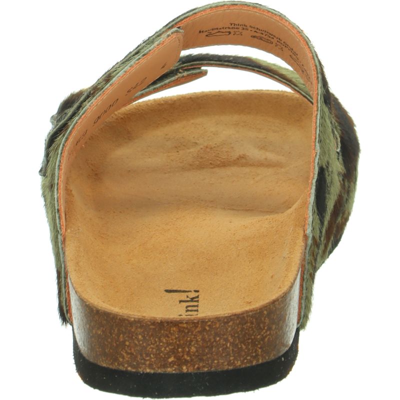 Think! WOLFI Herren Pantolette - Material: Leder in Mehrfarbig