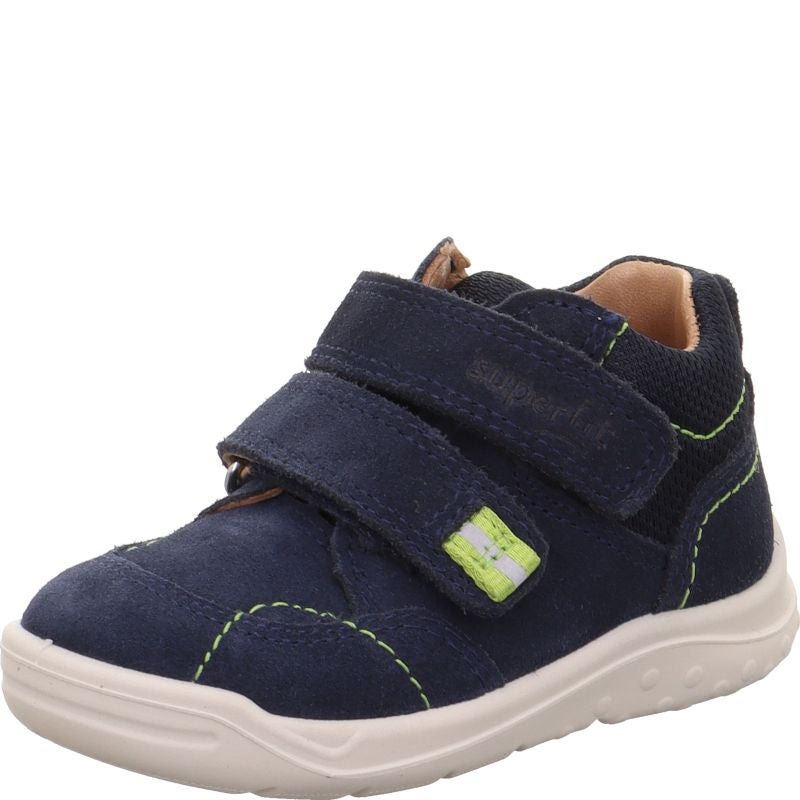 Superfit WHALEY Jungen Sneaker high - Material: Leder/Textil in Blau