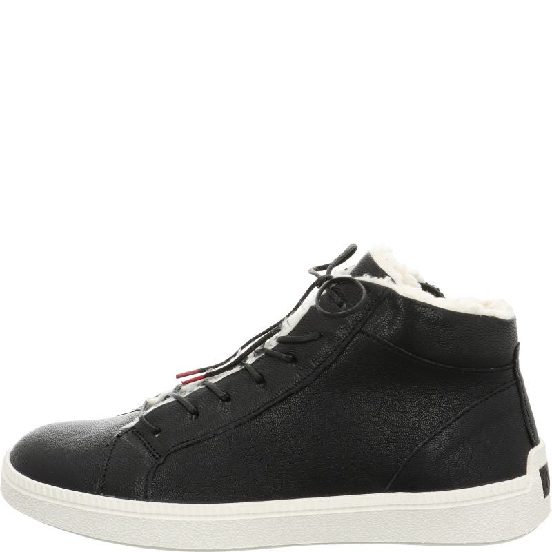 Think TURNA WOMEN Woman Sneakers high - Material: Leather in Black