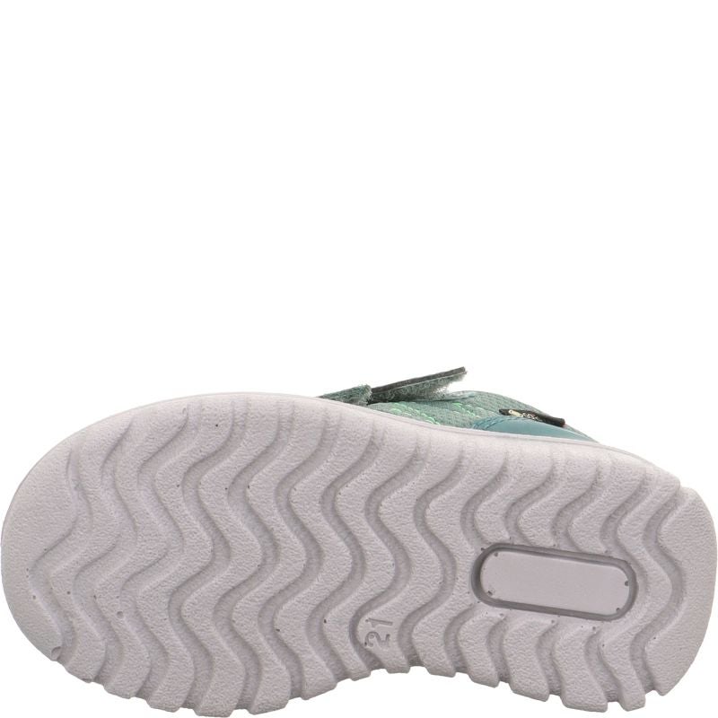 Superfit SPORT7 MINI Unisex | Boys Sneakers low - Material: Leder/Sonstiges Material/Texti in Green