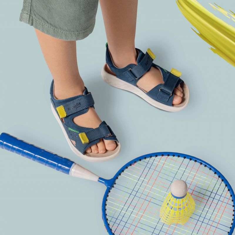 Superfit LAGOON MIDI Sandal - Material: Leather in Blue