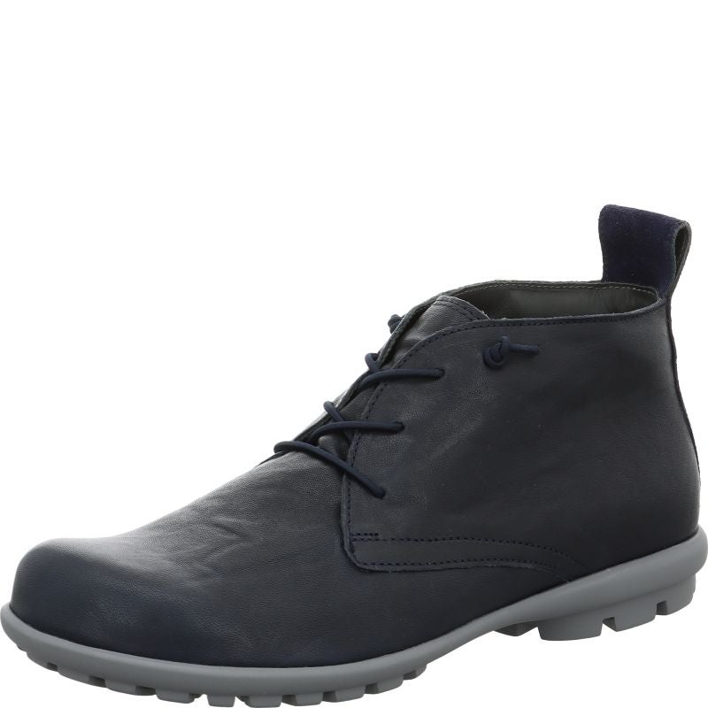 Think! KONG Herren Ankle Boots - Material: Leder in Blau