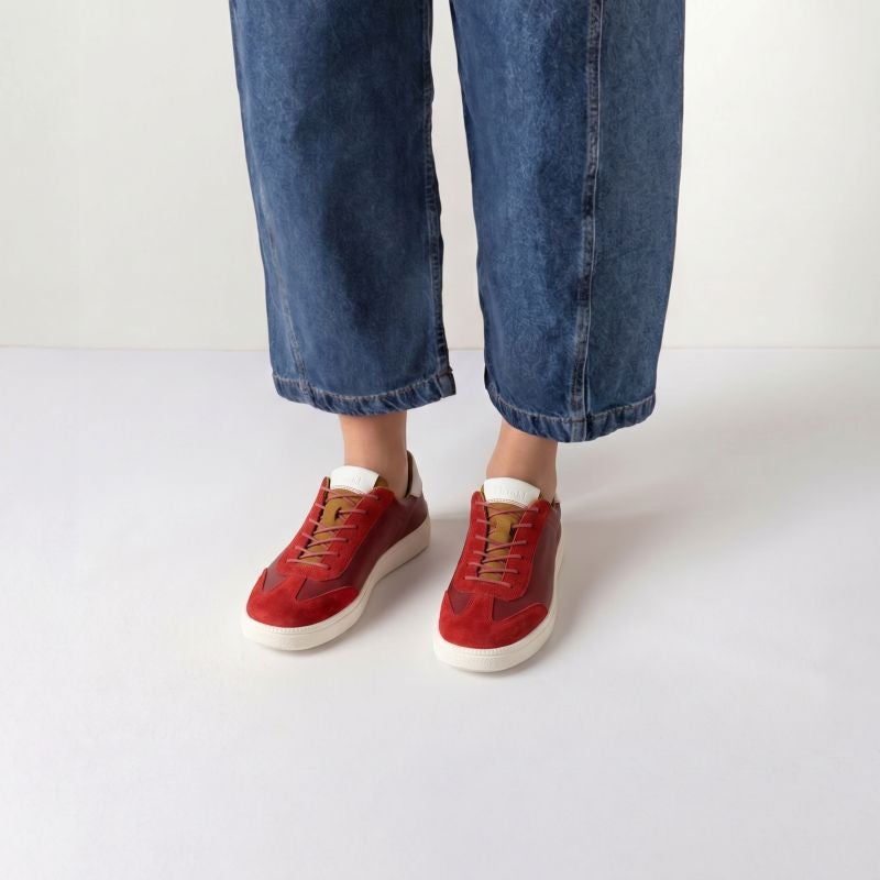 Think! TURNA DAMEN Damen Sneaker low - Material: Leder in Rot