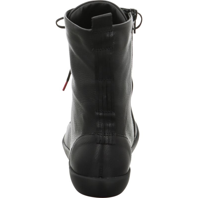 Think! NATURE Damen Stiefelette - Material: Leder in Schwarz