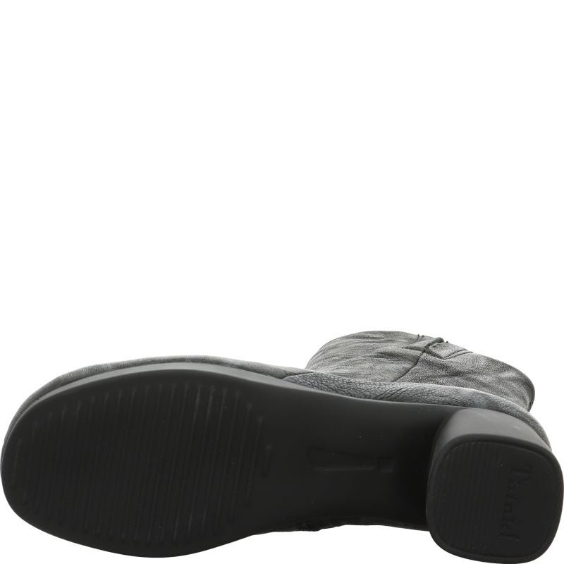 Think NANI Woman Ankle boot - Material: Leather in Black