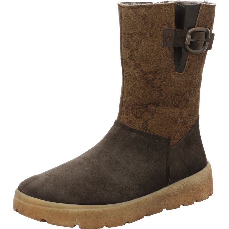 Think! CREPES Damen Stiefelette - Material: Leder in Braun