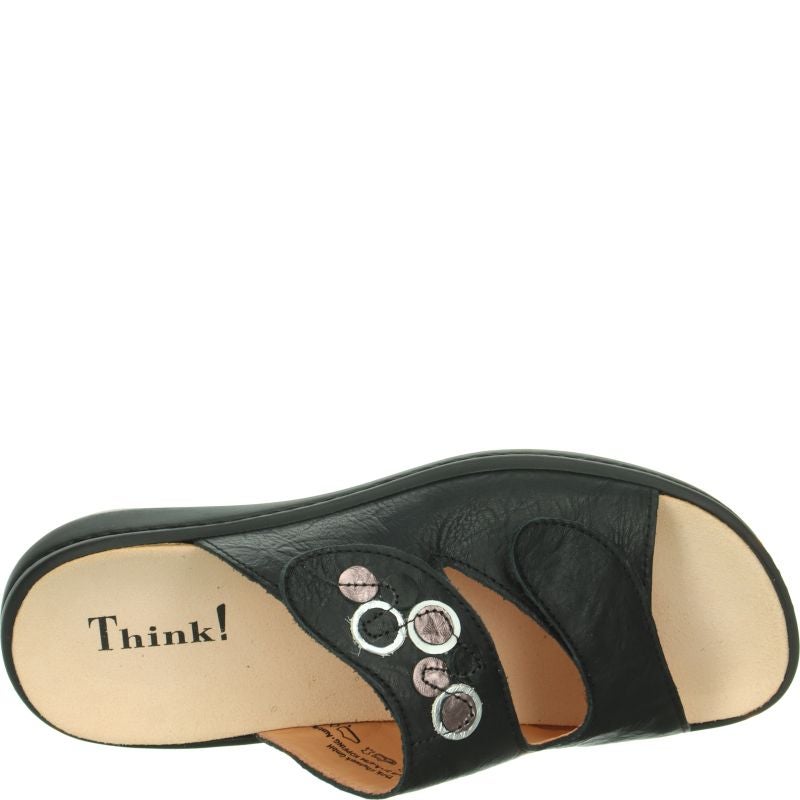 Think CAMILLA DAMEN Woman Mules - Material: Leather in Black