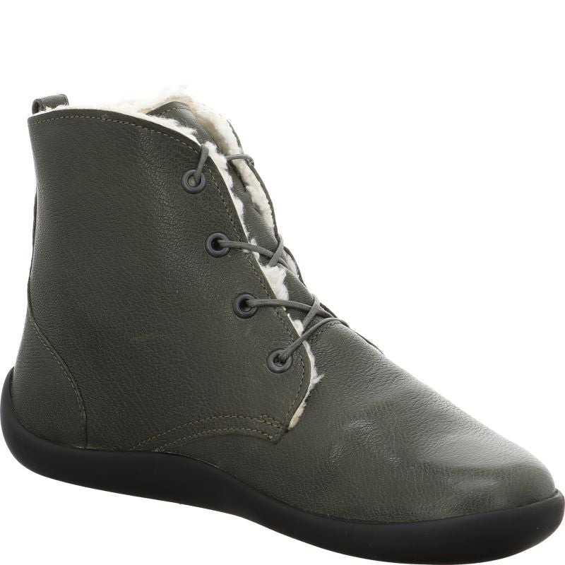 Think! BLO Damen Ankle Boots - Material: Leder in Oliv
