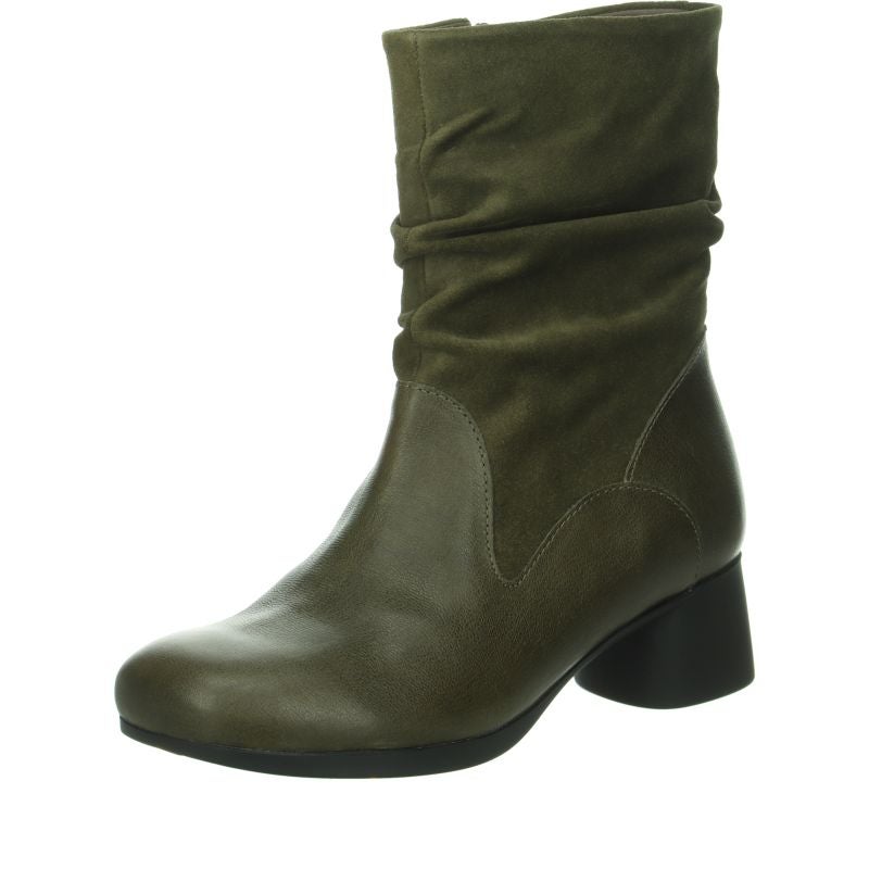 Think NANI Woman Ankle boot - Material: Leather in Olive