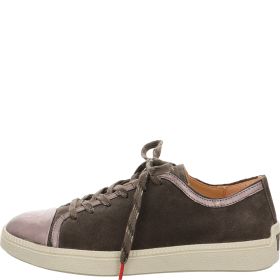Think TURNA WOMEN Woman Sneakers low - Material: Leather in Grey