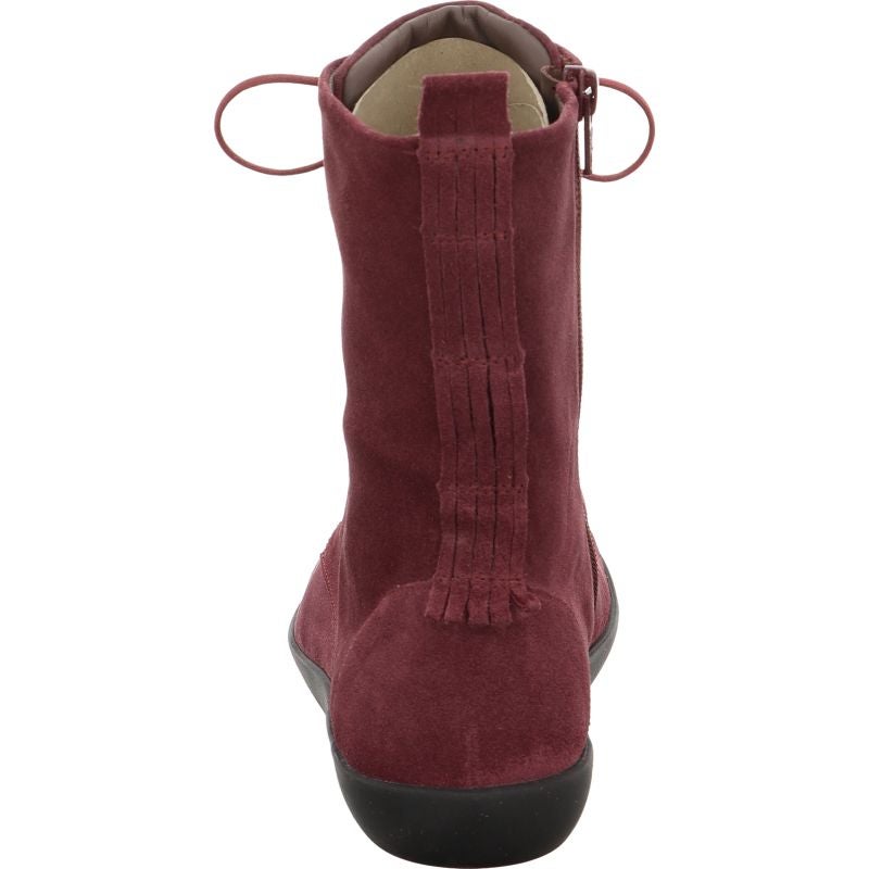 Think! NATURE Stiefelette - Material: Leder in Rot