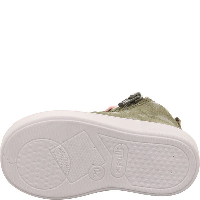 Superfit SUPIES Mädchen Sneaker high - Material: Leder/Textil in Grün