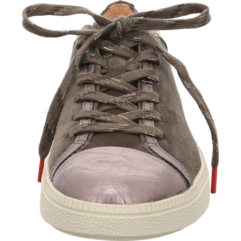 Think TURNA WOMEN Woman Sneakers low - Material: Leather in Grey