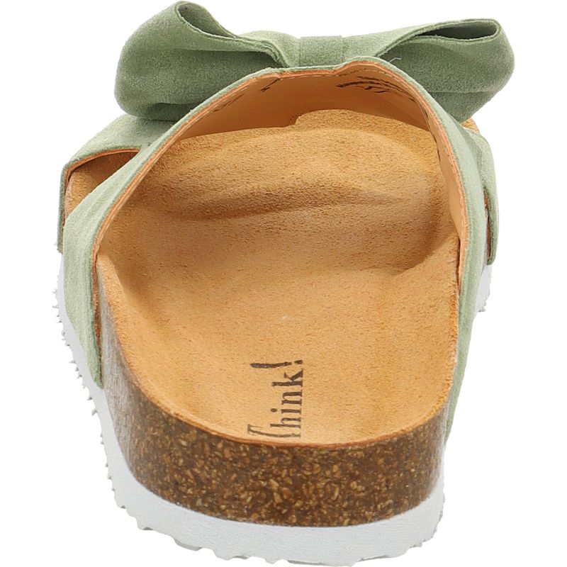 Think! CRISSI Damen Pantolette - Material: Leder in Grün