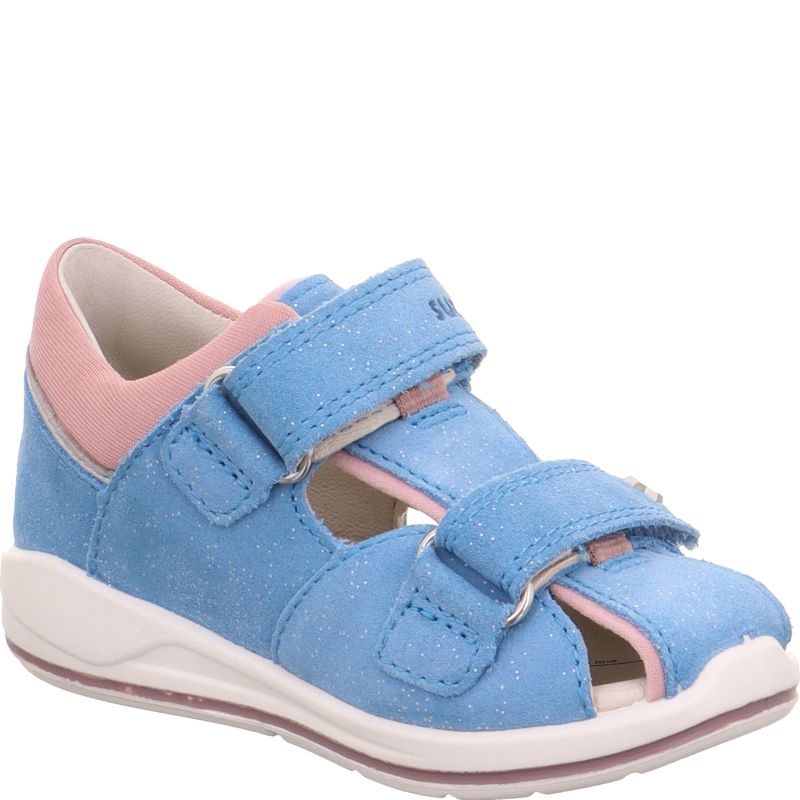 Superfit BOOMERANG Girls Sandal - Material: Leather/Textil in Blue