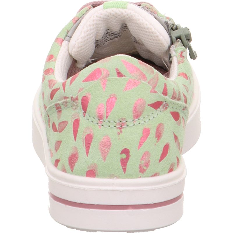 Superfit STELLA Sneaker low - Material: Leder/Textil in Grün
