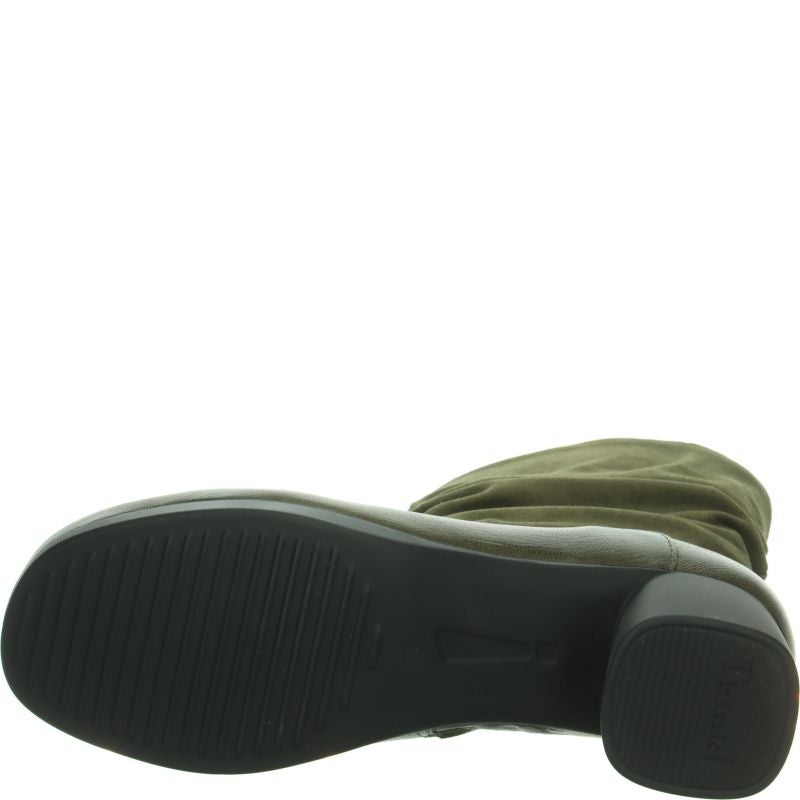 Think NANI Woman Ankle boot - Material: Leather in Olive