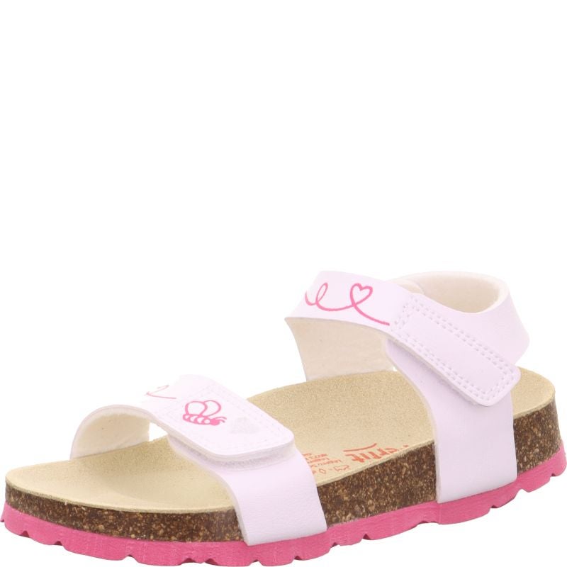 Superfit FUSSBETTPANTOFFEL Girls Sandal - Material: Sonstiges Material in White
