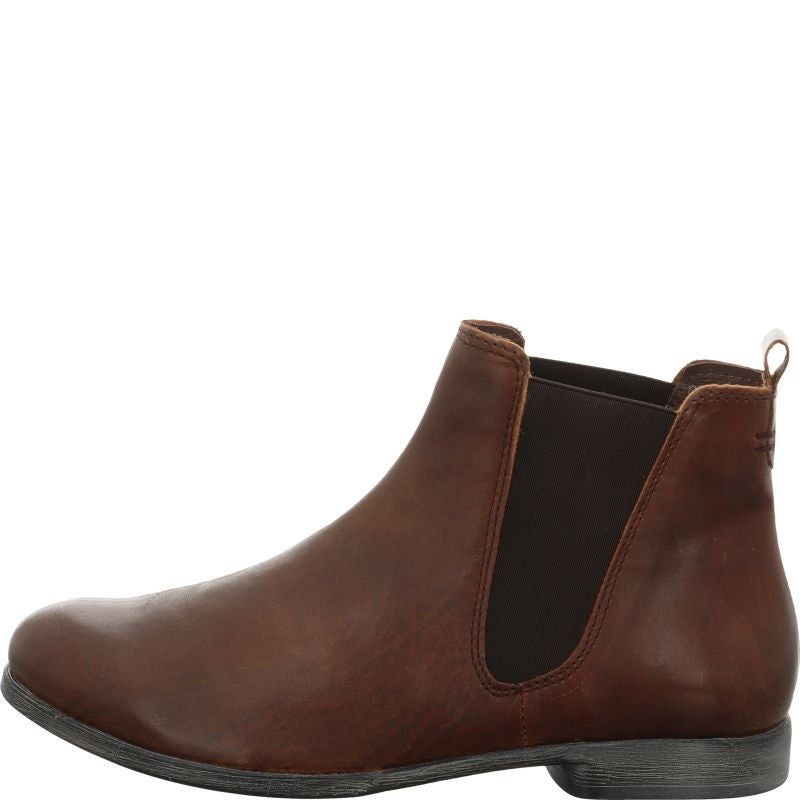 Think! AGRAT Damen Chelsea Boots - Material: Leder in Braun