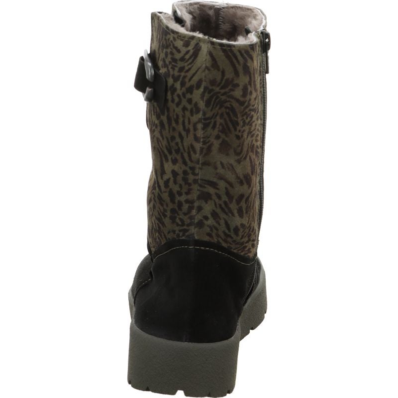 Think! CREPES Damen Stiefelette - Material: Leder in Schwarz
