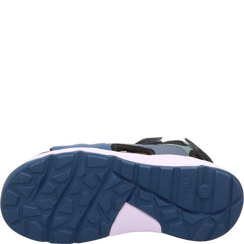 Superfit CRISSCROSS Sandal - Material: TextilSonstigesMaterial in Blue