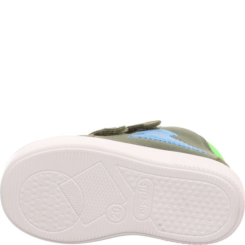 Superfit SUPIES Boys Sneakers high - Material: Leder/Sonstiges Material/Texti in Green