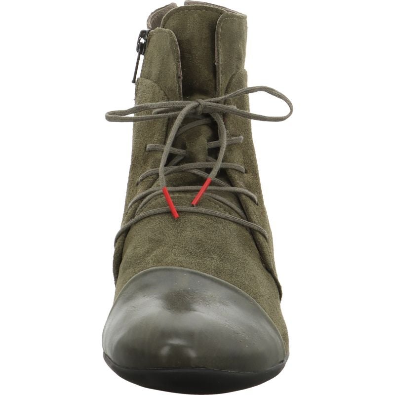 Think! GUAD2 Damen Stiefelette - Material: Leder in Oliv