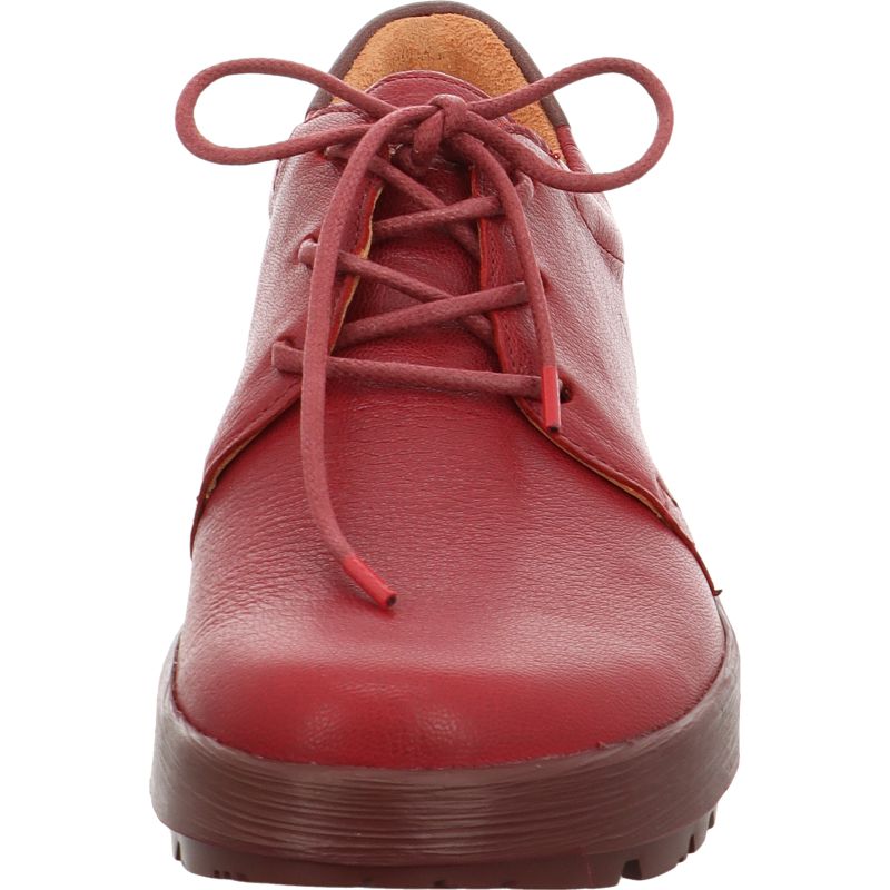 Think COMODA Woman Lace up shoe - Material: Leather in Red