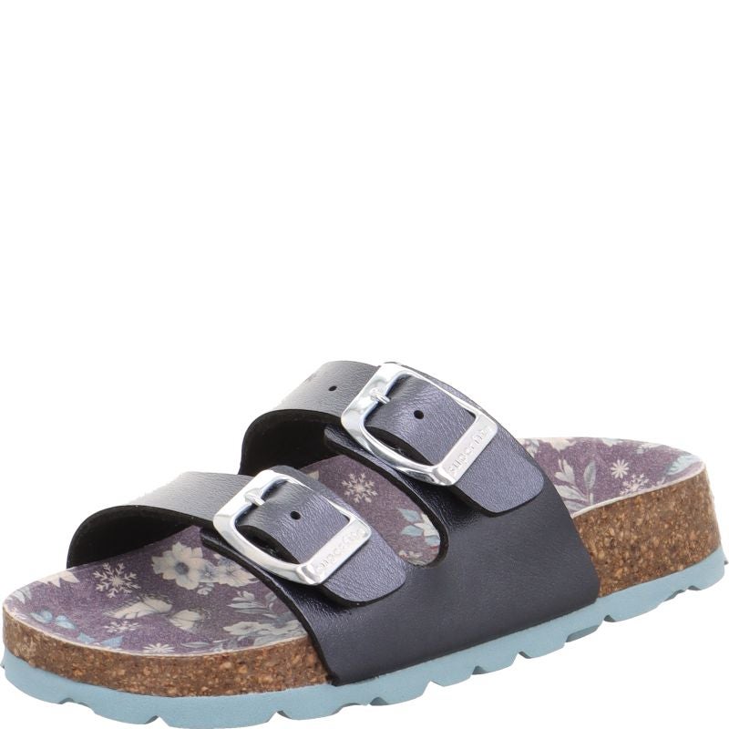 Superfit FUSSBETTPANTOFFEL Slipper - Material: Sonstiges Material in Blue