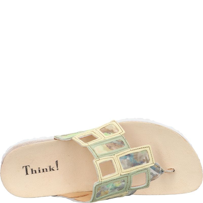 Think JULIA DAMEN Mules - Material: Leather in Multicolored