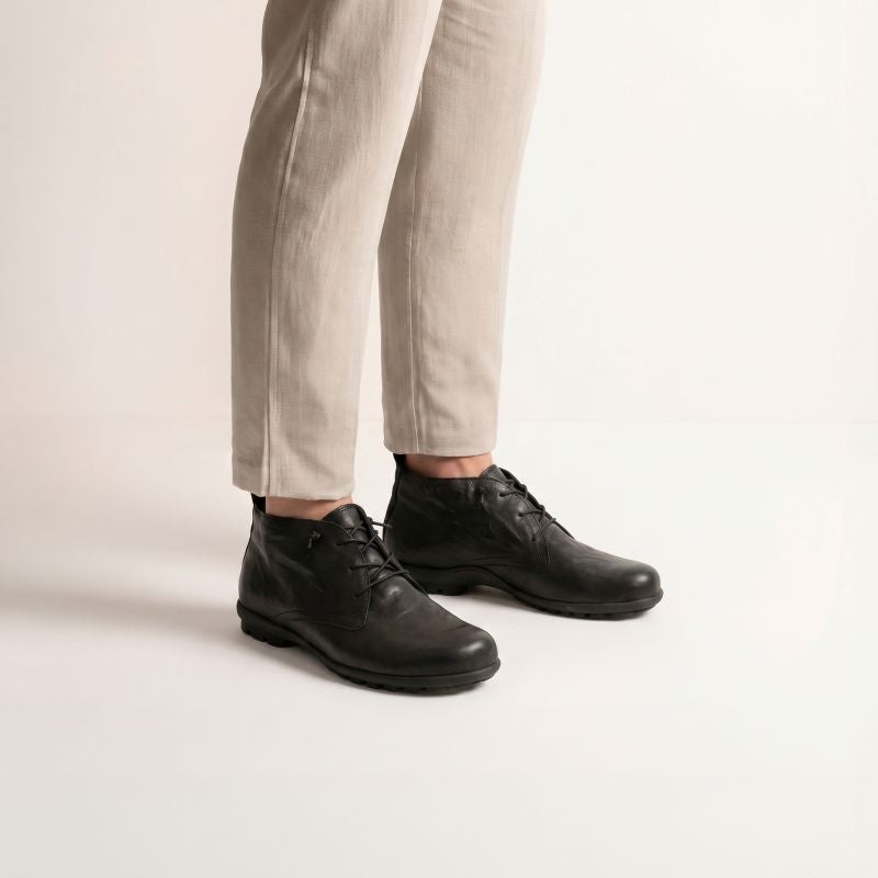 Think KONG HERREN Men Ankle boot - Material: Leather in Black