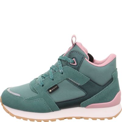 Superfit DASH Mädchen Sneaker high - Material: Leder/Sonstiges Material/Textil in Grün